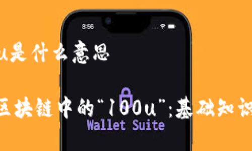 区块链100u是什么意思

ziaoti理解区块链中的“100u”：基础知识与应用分析